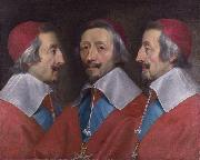 Triple Portrait of Cardinal de Richelieu, Philippe de Champaigne